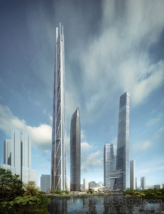 深圳将建739米高塔楼 建成后将成中国第一高楼